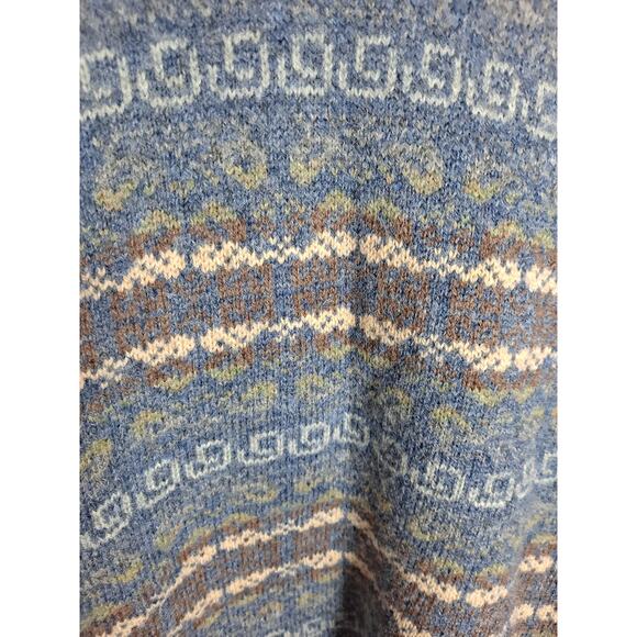 Susan Bristol Women's Vintage Wool Metal Clasp Nordic Design Cardigan Size XL - Picture 7 of 7